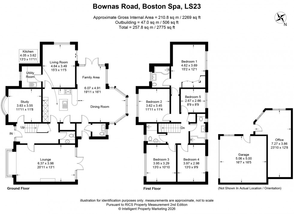 Floorplan for Boston Spa ~ Bownas Road, LS23