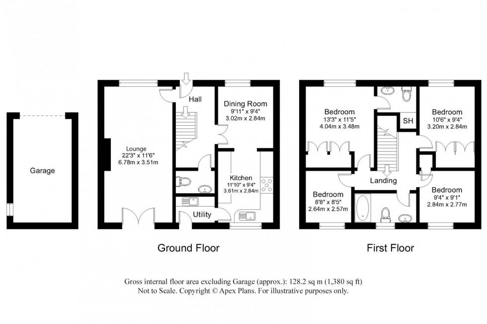 Floorplan for Long Marston ~ Manor Chase, YO26 