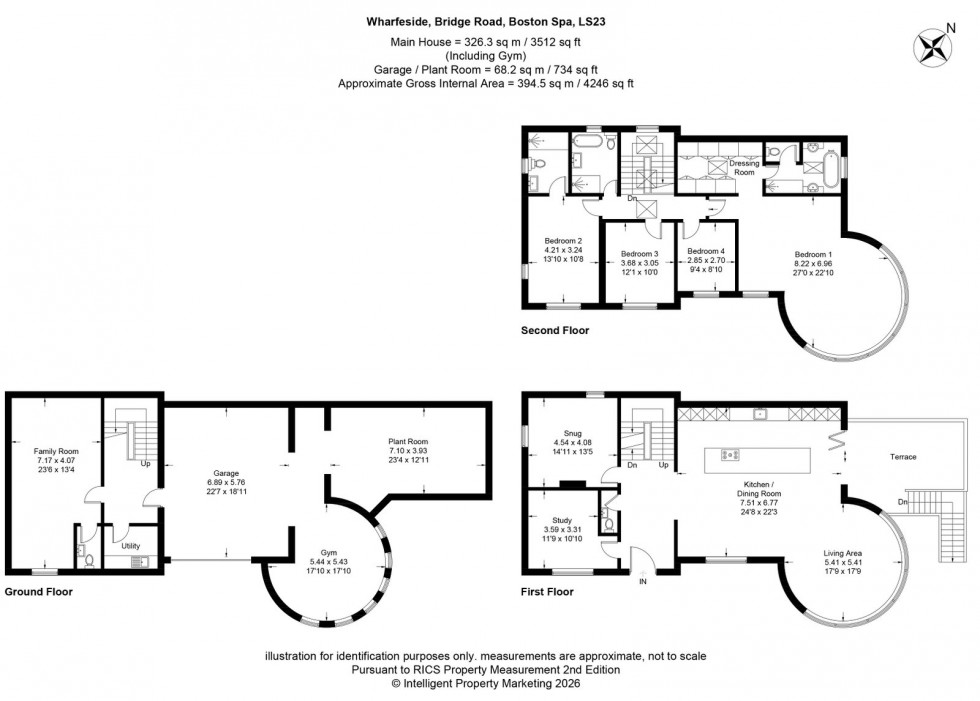 Floorplan for Wharfe Side ~ Bridge Road, Boston Spa, LS23 