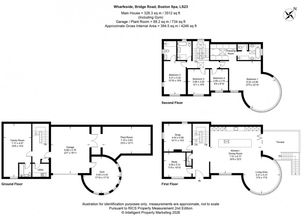 Floorplan for Wharfe Side ~ Bridge Road, Boston Spa, LS23 