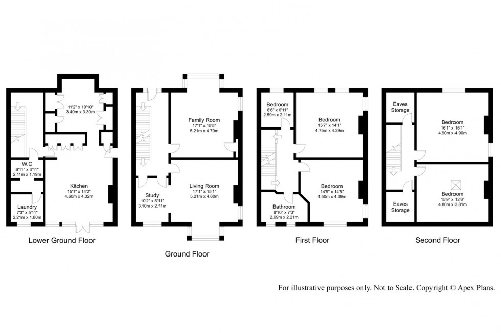 Floorplan for Collingham ~ Langwith Terrace, LS22 