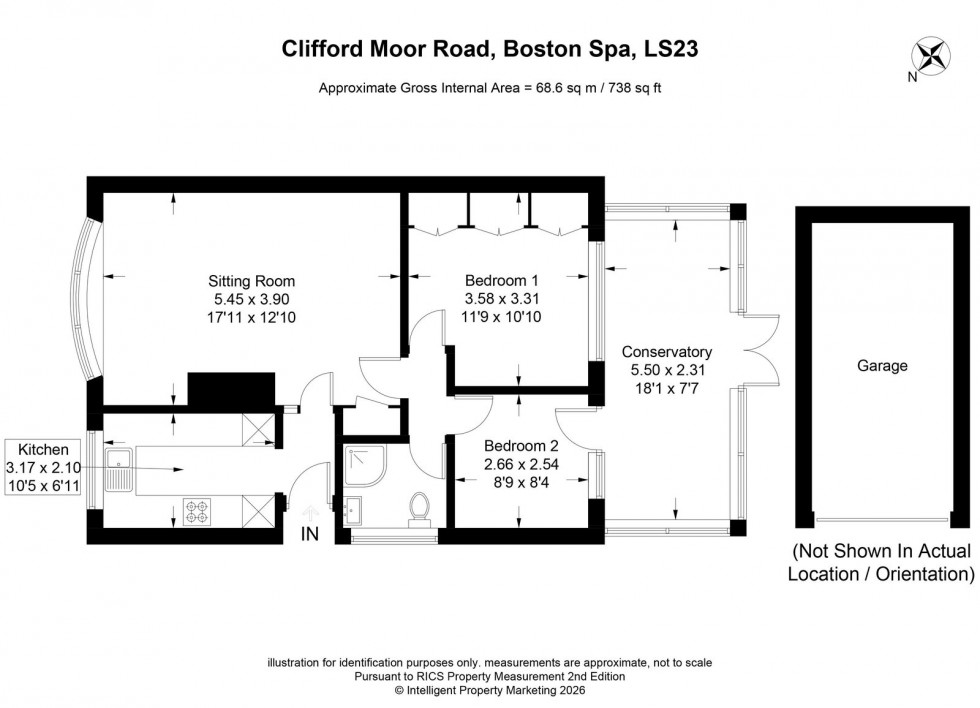 Floorplan for Boston Spa ~ Clifford Moor Road, LS23 