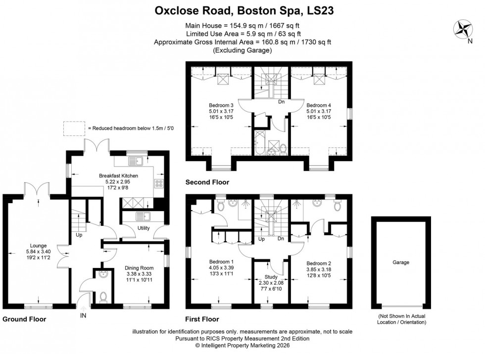 Floorplan for Boston Spa ~ 41 Oxclose Road, LS23 6FA 