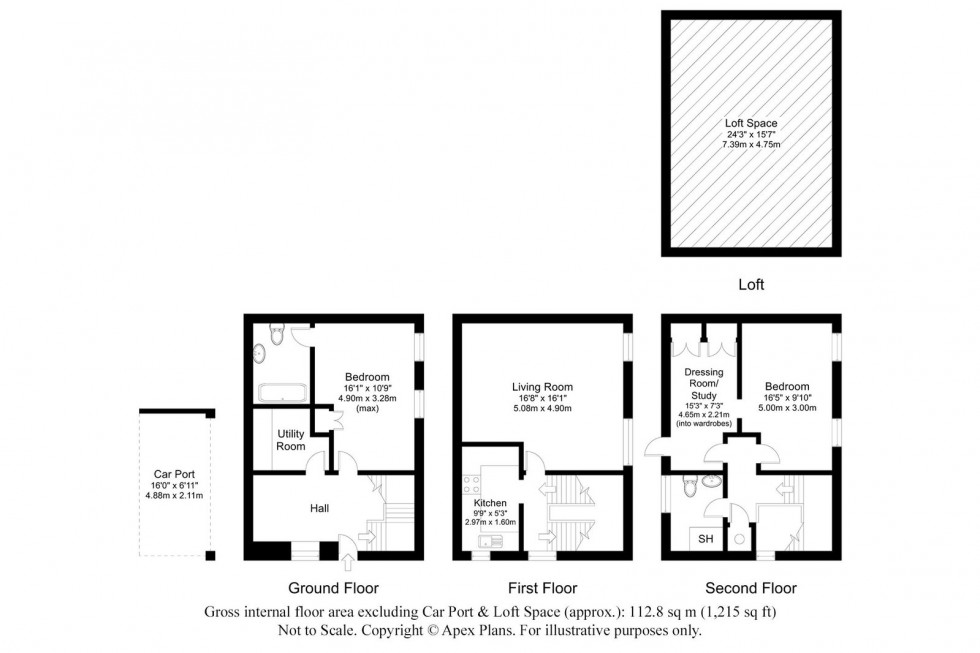Floorplan for Thorp Arch ~  Thorp Arch Mill, LS23 