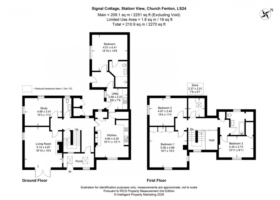 Floorplan for Church Fenton ~ Station View, LS24 