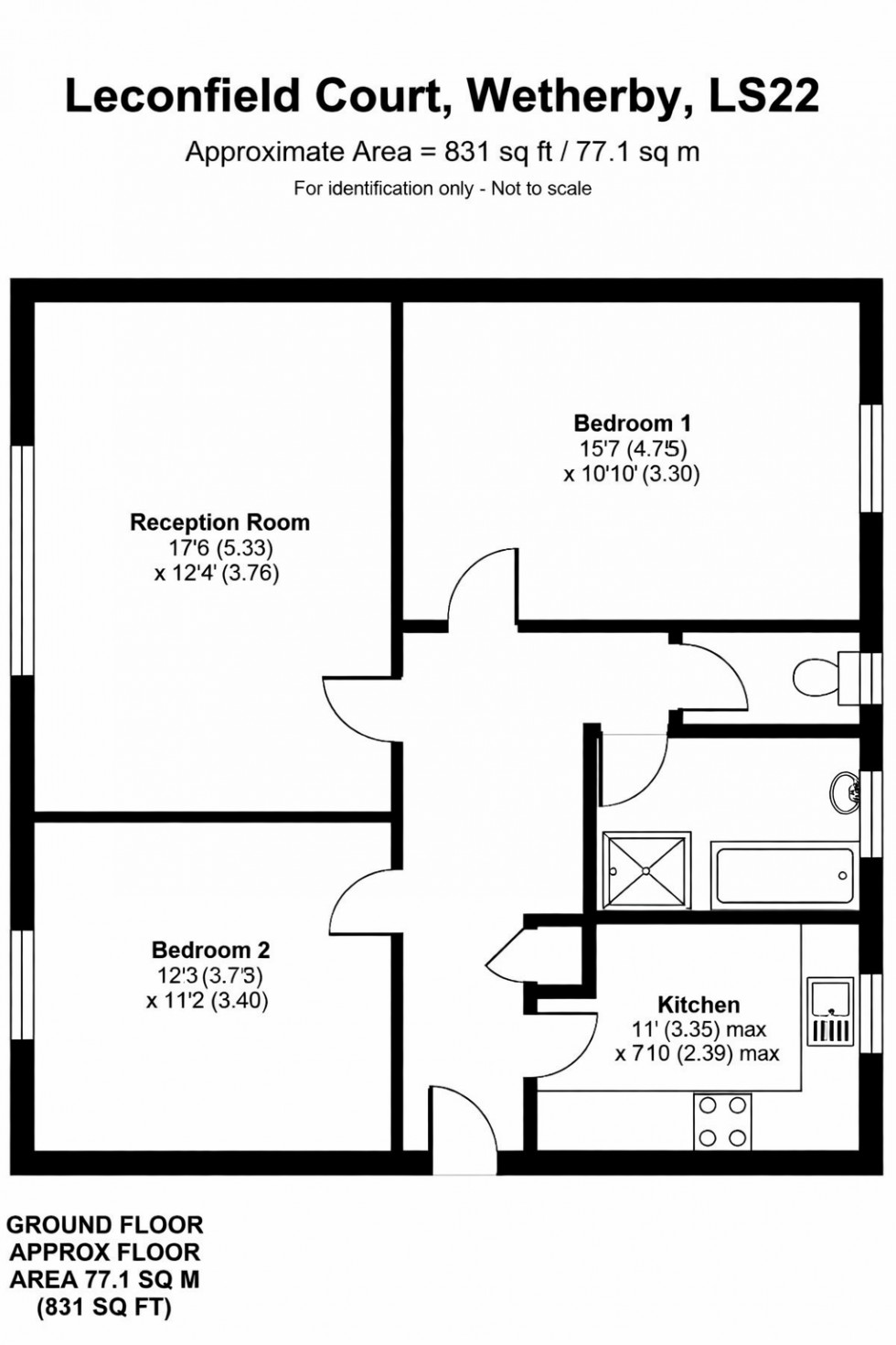 Floorplan for Wetherby ~ Leconfield Court, LS22 
