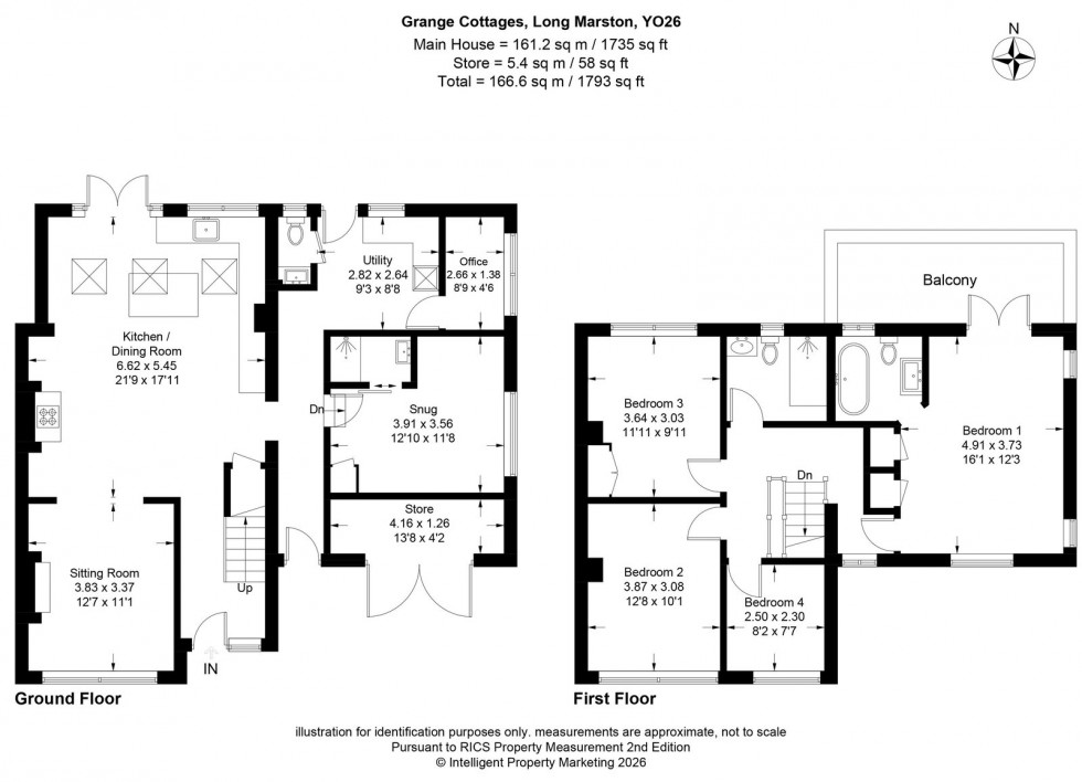 Floorplan for Long Marston ~ Grange Cottages, Tockwith Road, YO26