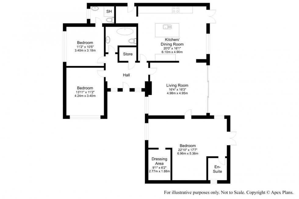 Floorplan for Bardsey ~ Albans Close, LS17  