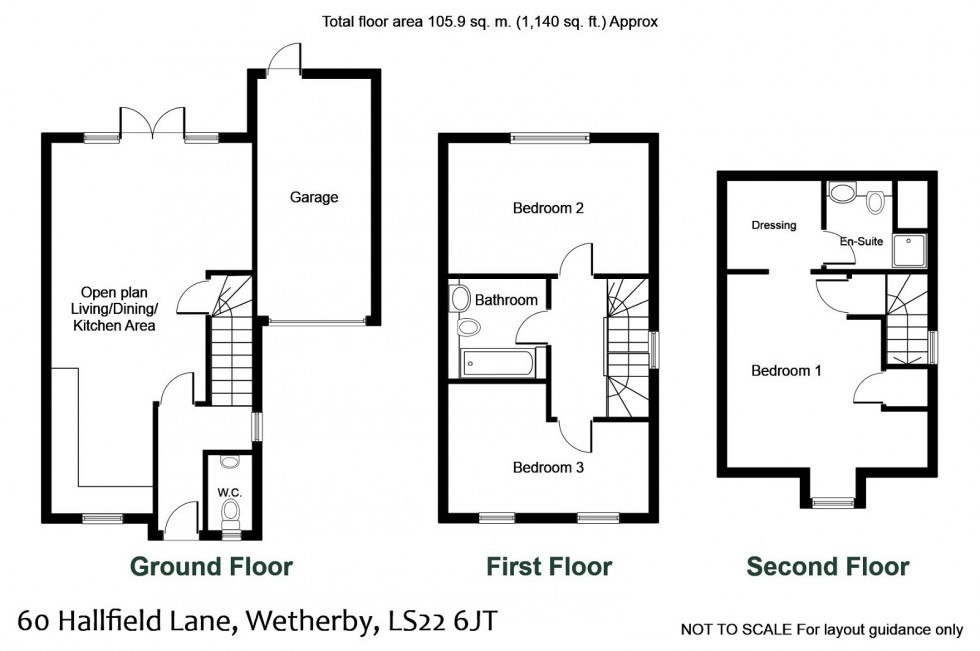 Floorplan for Wetherby, Hallfield Lane, LS22