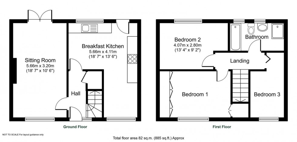 Floorplan for Little Ribston, Wetherby, Crimple Avenue, LS22 