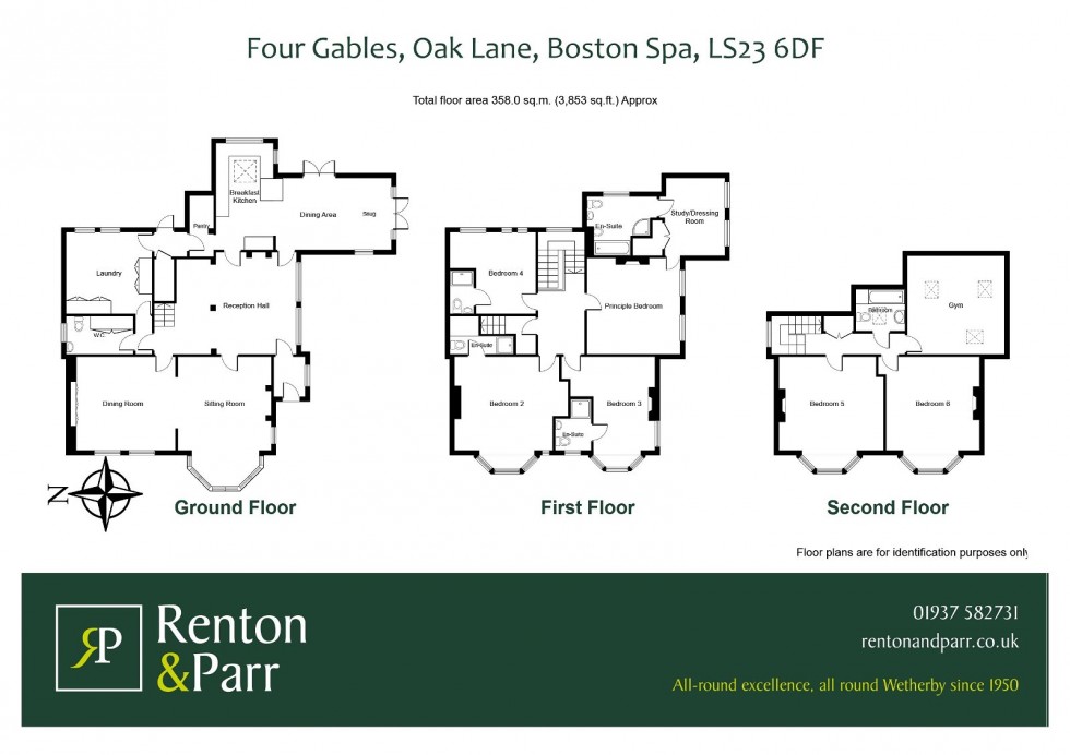 Floorplan for Oaks Lane, Boston Spa, LS23