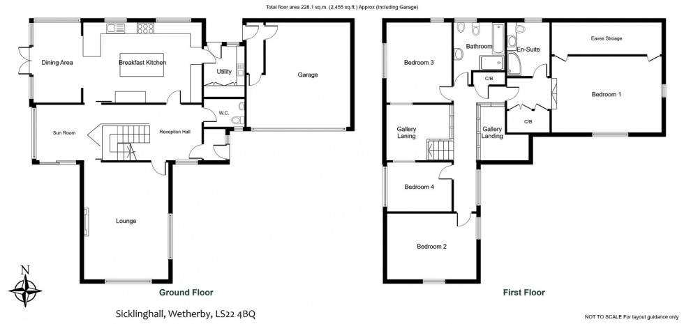 Floorplan for Sicklinghall, Back Lane, Wetherby,LS22