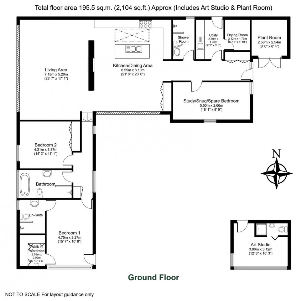 Floorplan for Linton, Wetherby, Trip Lane, LS22
