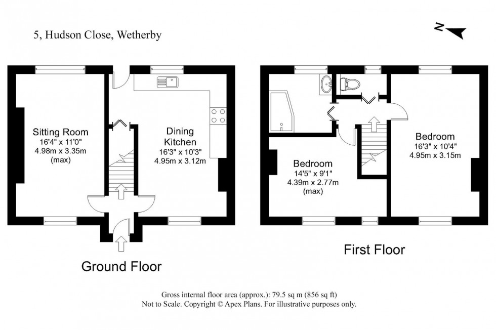 Floorplan for Wetherby, Hudson Close, LS22