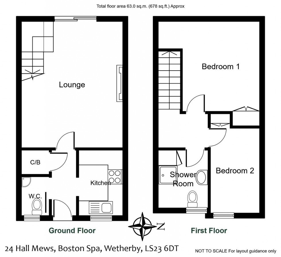 Floorplan for Boston Spa, Hall Mews, Clifford Road, LS23