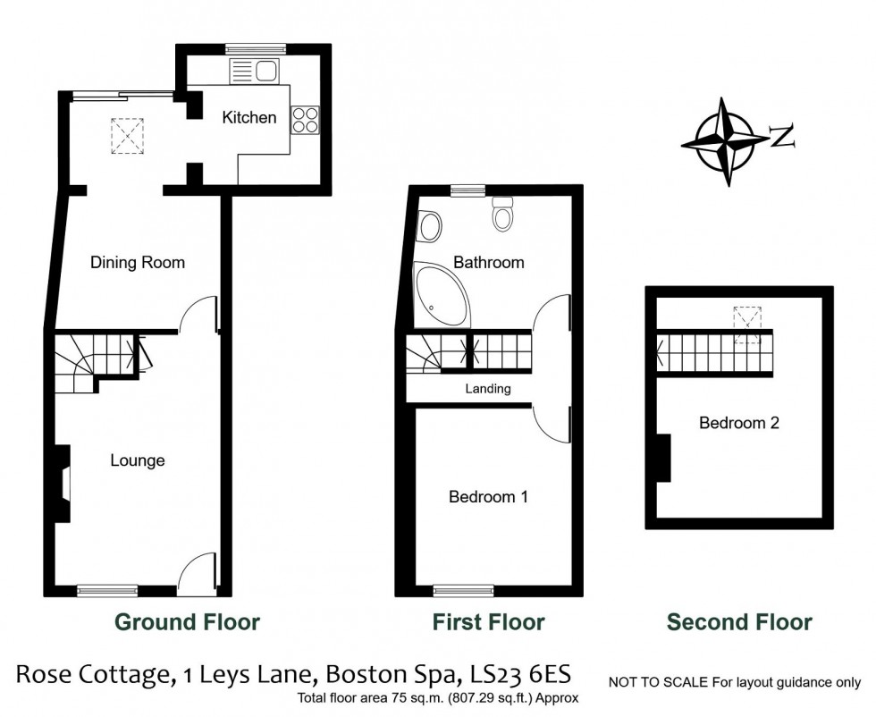 Floorplan for Boston Spa, Leys Lane, LS23 
