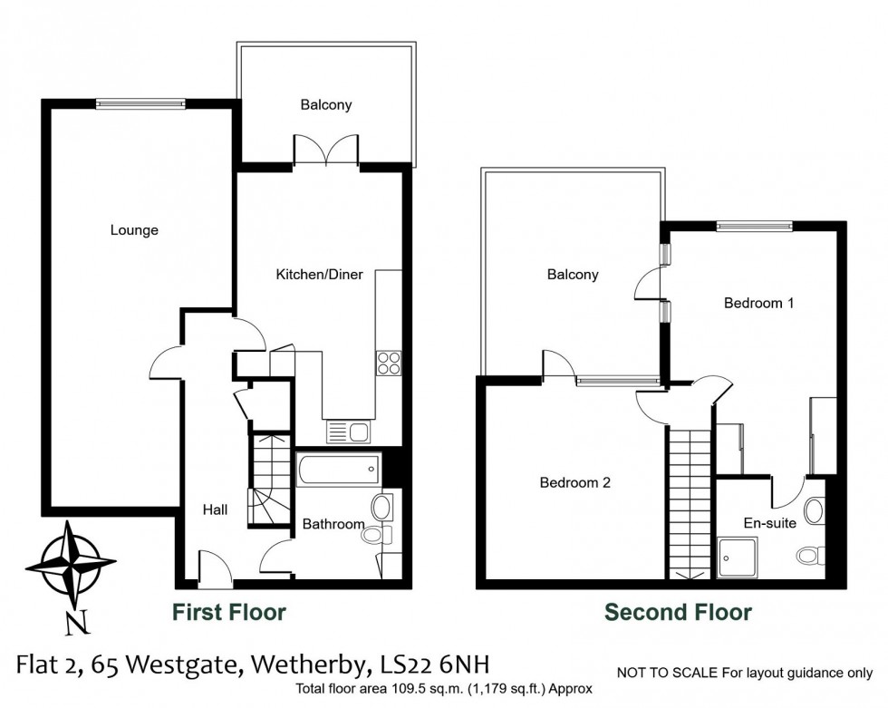 Floorplan for Wetherby, Riverside, Westgate, LS22 