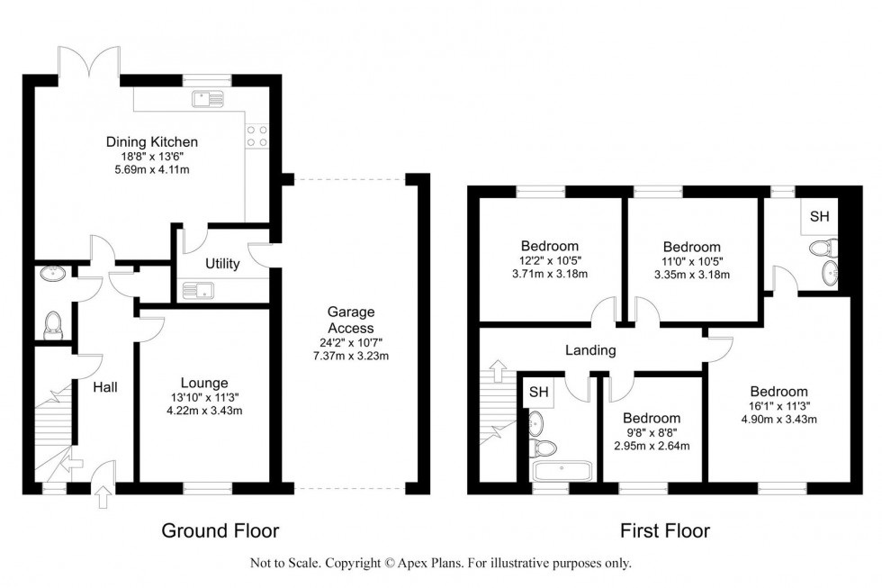 Floorplan for Boston Spa - St Marys Vale, LS23 