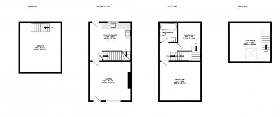 Floorplan for St James Street, Wetherby, LS22 