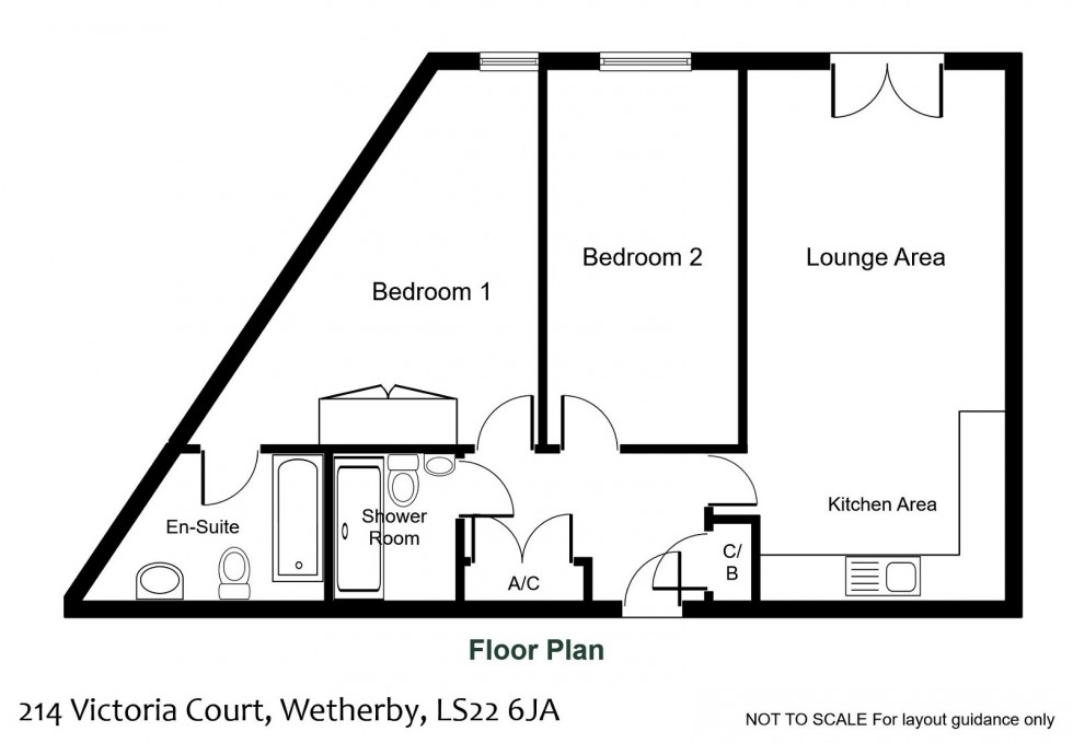 Floorplan for Wetherby, Victoria Court, LS22 