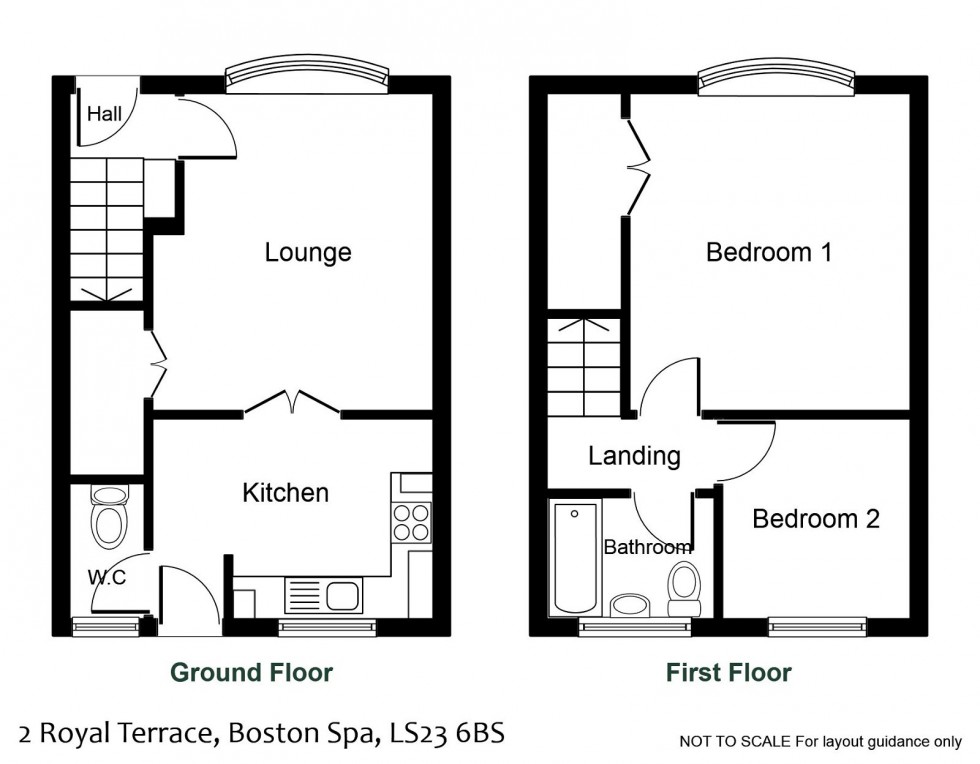 Floorplan for Boston Spa, Royal Terrace, LS23 