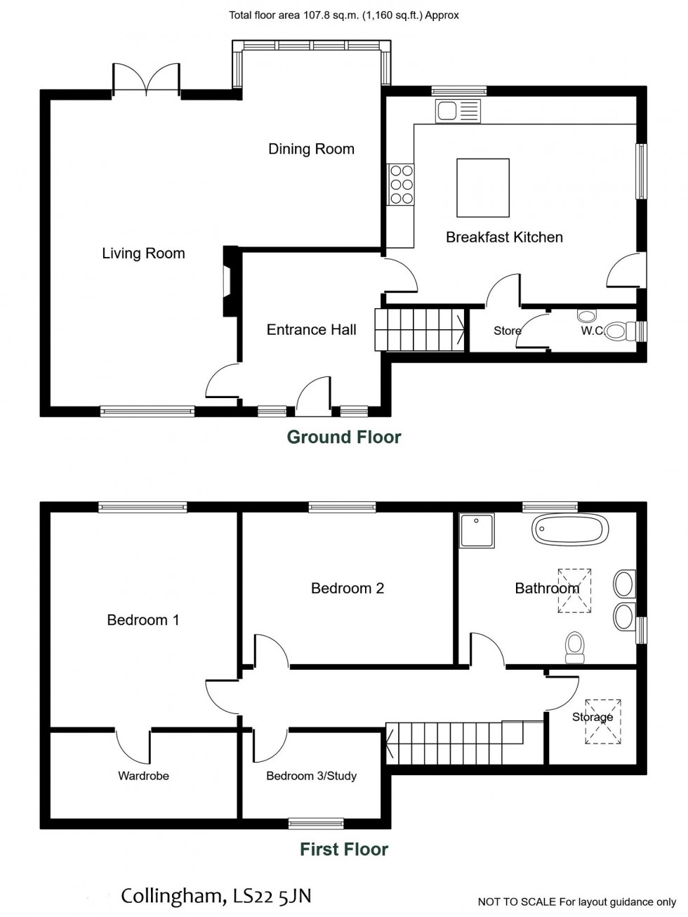 Floorplan for Collingham, The Vale, Wetherby, LS22 
