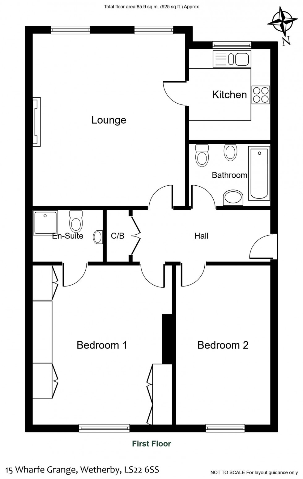 Floorplan for Wetherby, Wharfe Grange, LS22
