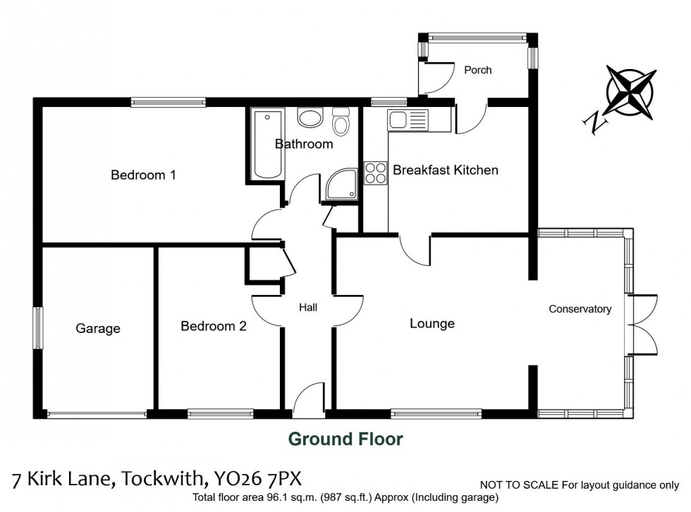 Floorplan for Tockwith, Kirk Lane, YO26