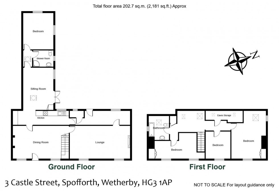 Floorplan for Spofforth, Castle Street,Harrogate, HG3