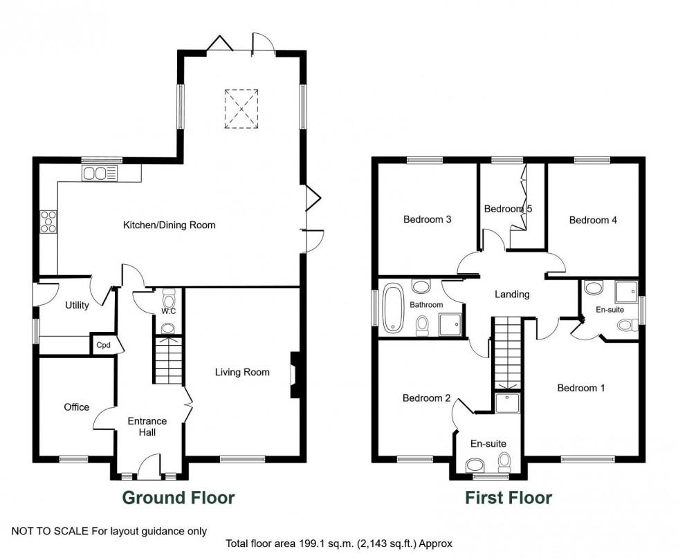 Floorplan for Thorp Arch, Nr Wetherby, Walton Place, LS23 