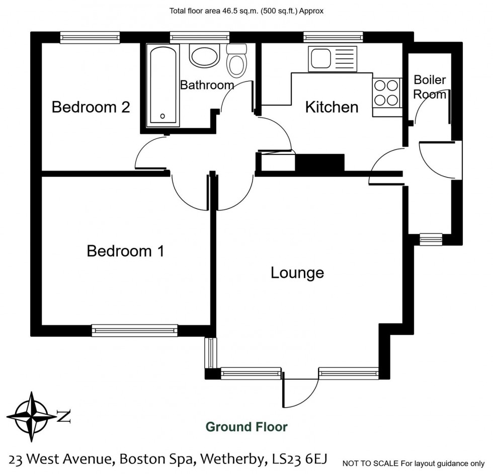 Floorplan for Boston Spa, West Avenue, LS23 