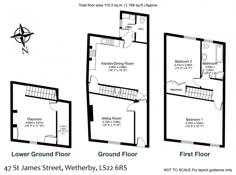 Floorplan for Wetherby, St James Street, LS22