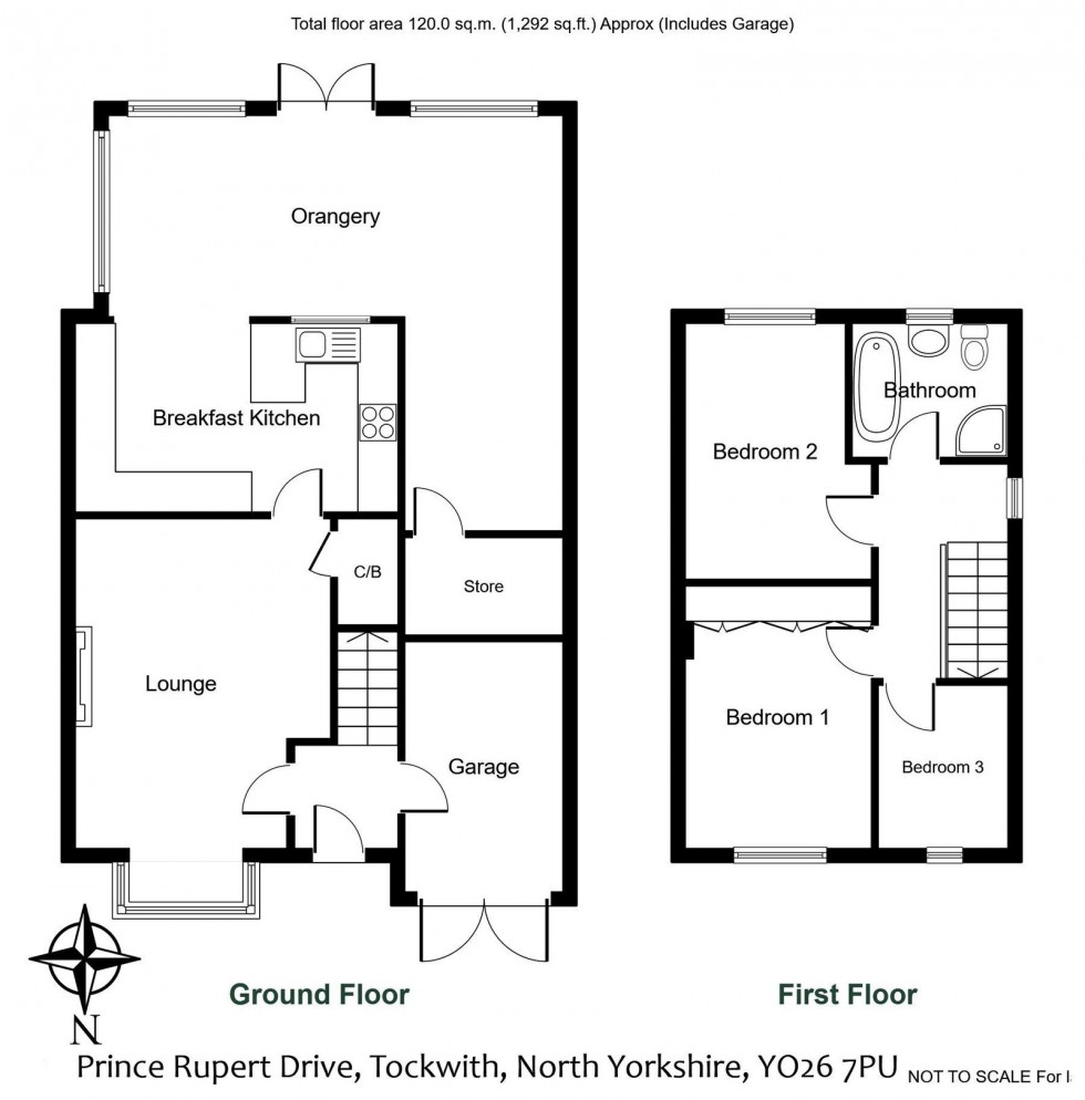 Floorplan for Tockwith, Prince Rupert Drive, YO26