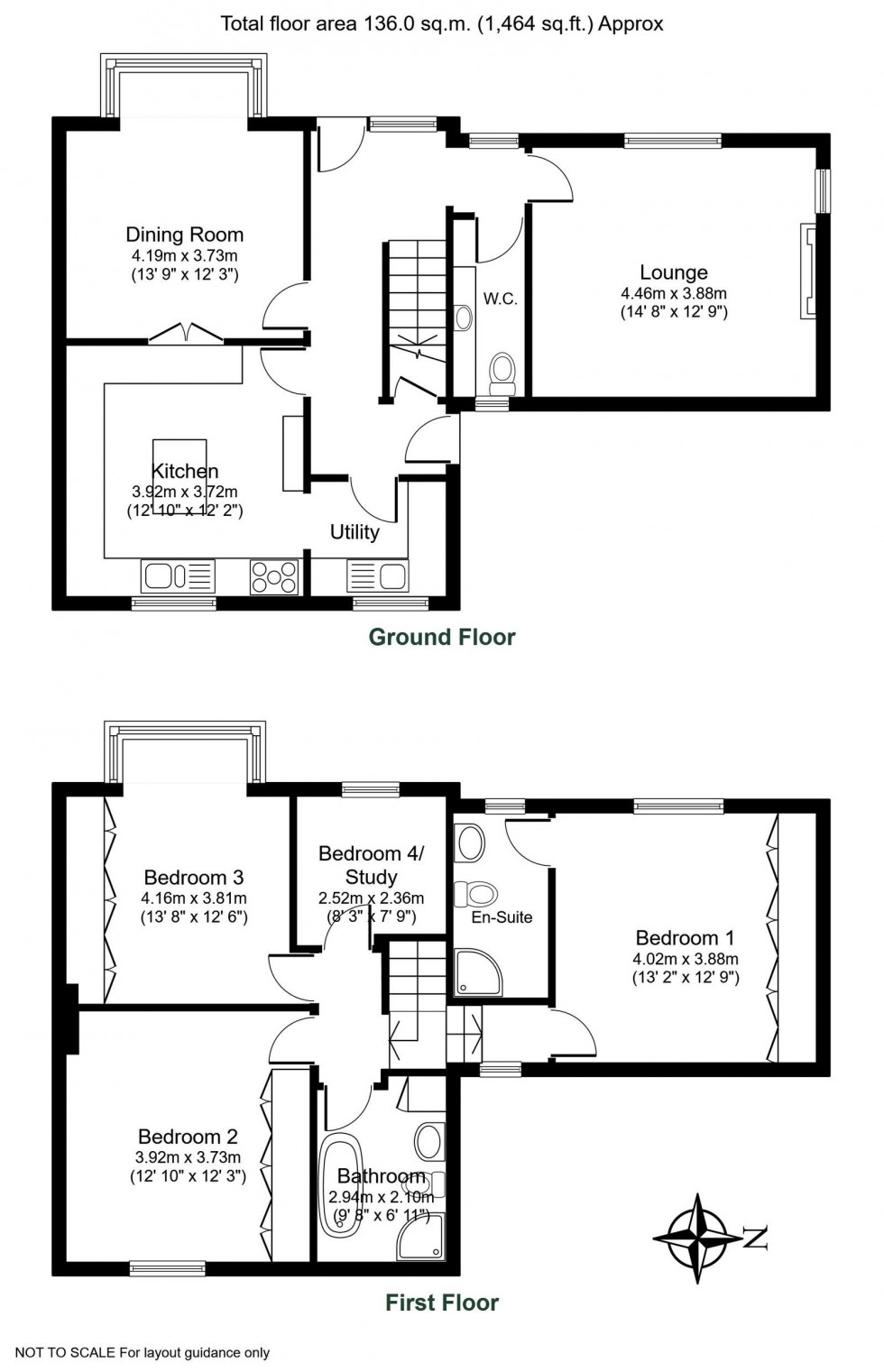 Floorplan for Bardsey, Wood Lane, LS17